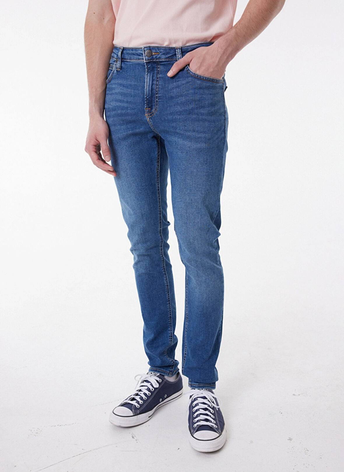 Lee Düşük Bel Regular Fit Sarı Erkek Denim Pantolon L736