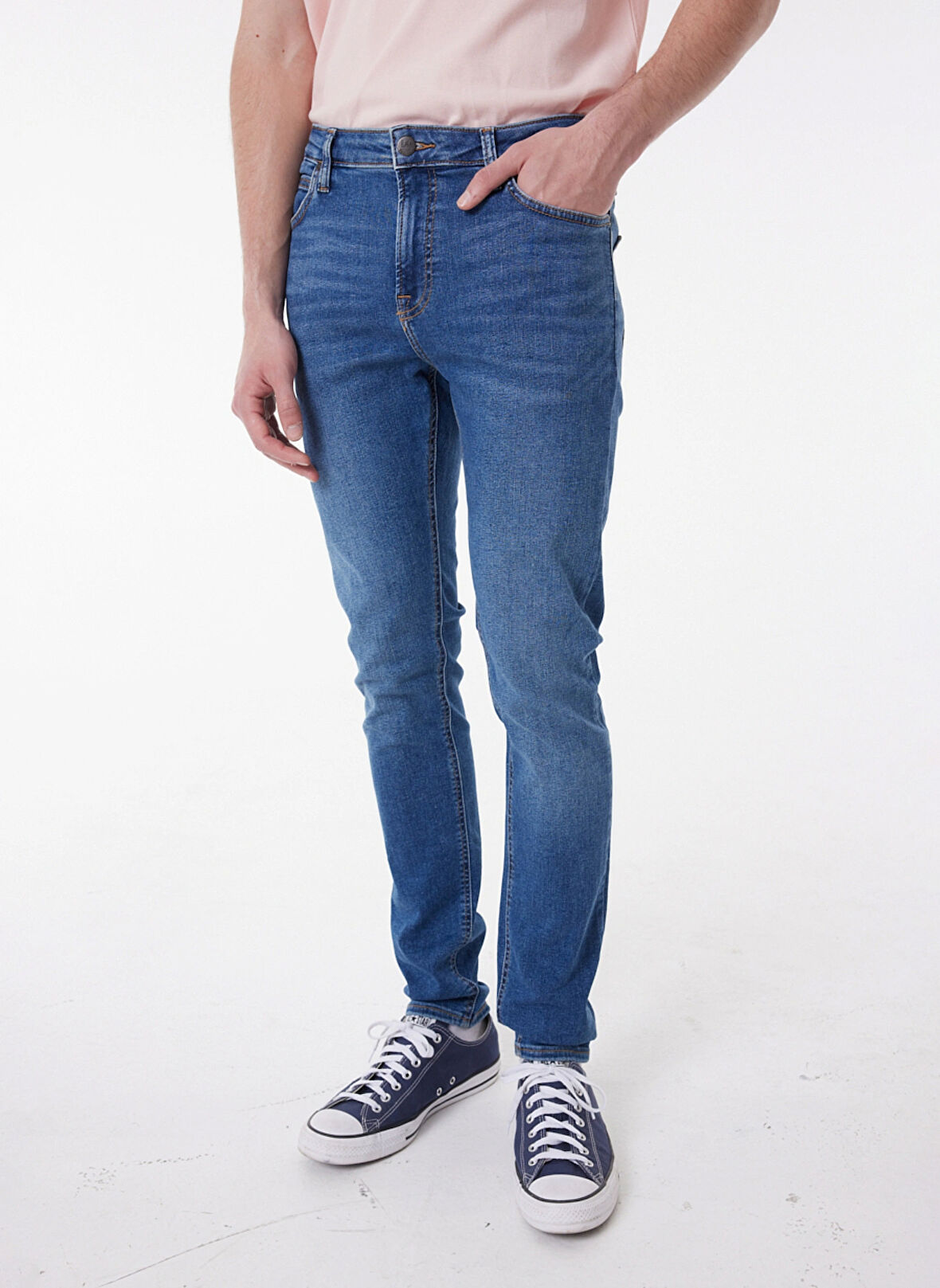 Lee Düşük Bel Regular Fit Sarı Erkek Denim Pantolon L736
