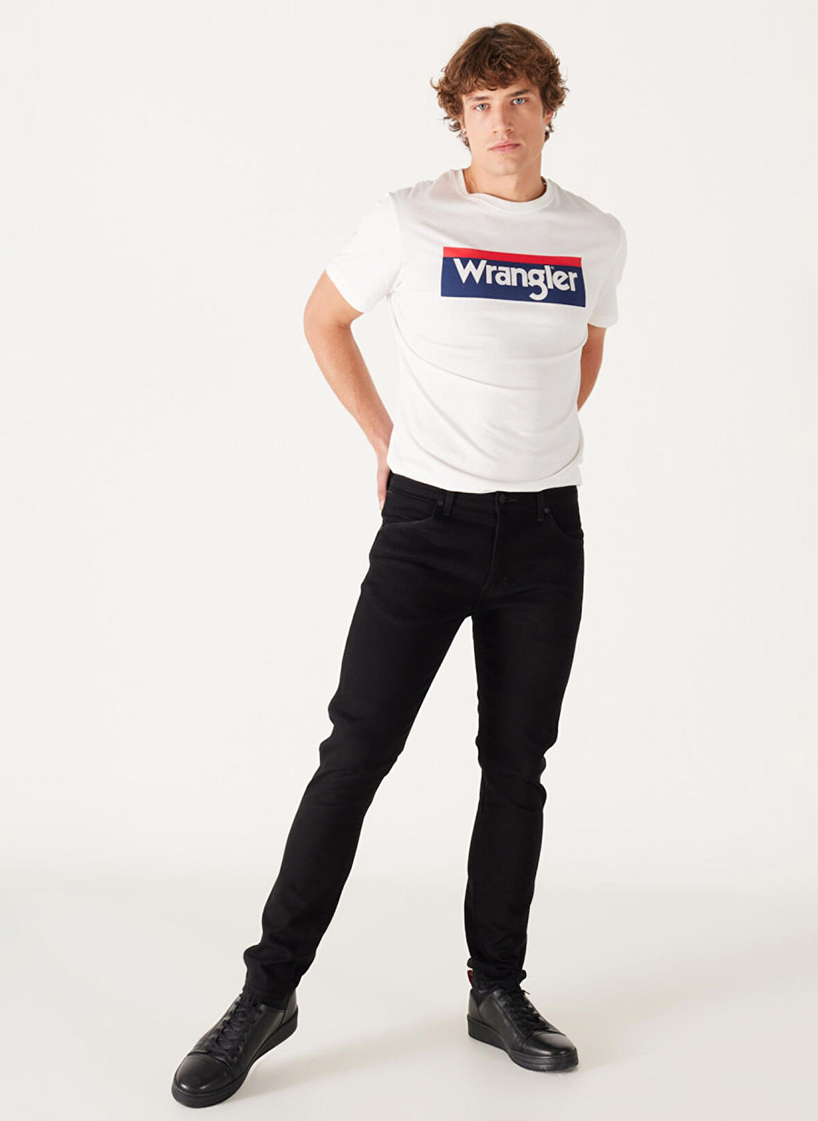 Wrangler Düşük Bel Slim Fit Erkek Denim Pantolon W18S034AE Larston Jean Pantolon