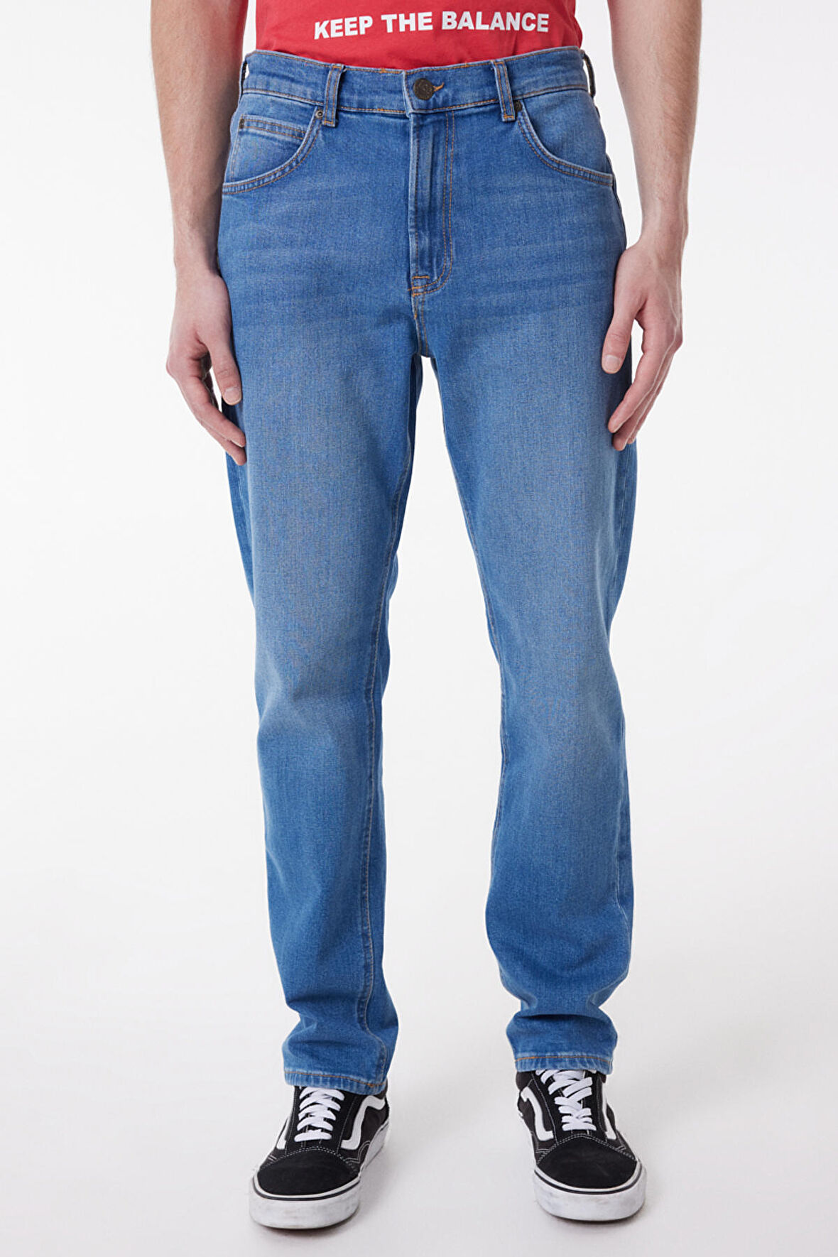 Straight Fit Düz Kesim Yüksek Bel Açık Mavi Esnek Austin Jean Denim Kot Pantolon