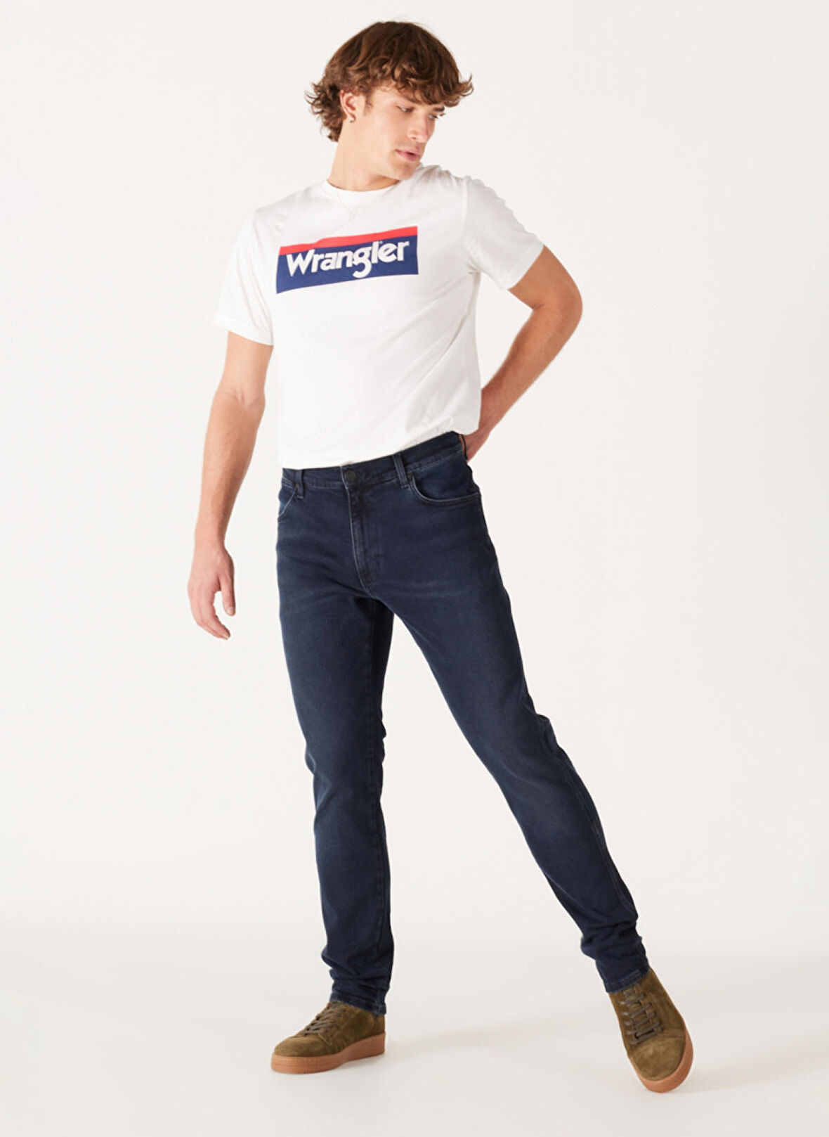 Wrangler Normal Bel Regular Fit Erkek Denim Pantolon W17TMI299 River Jean Pantolon