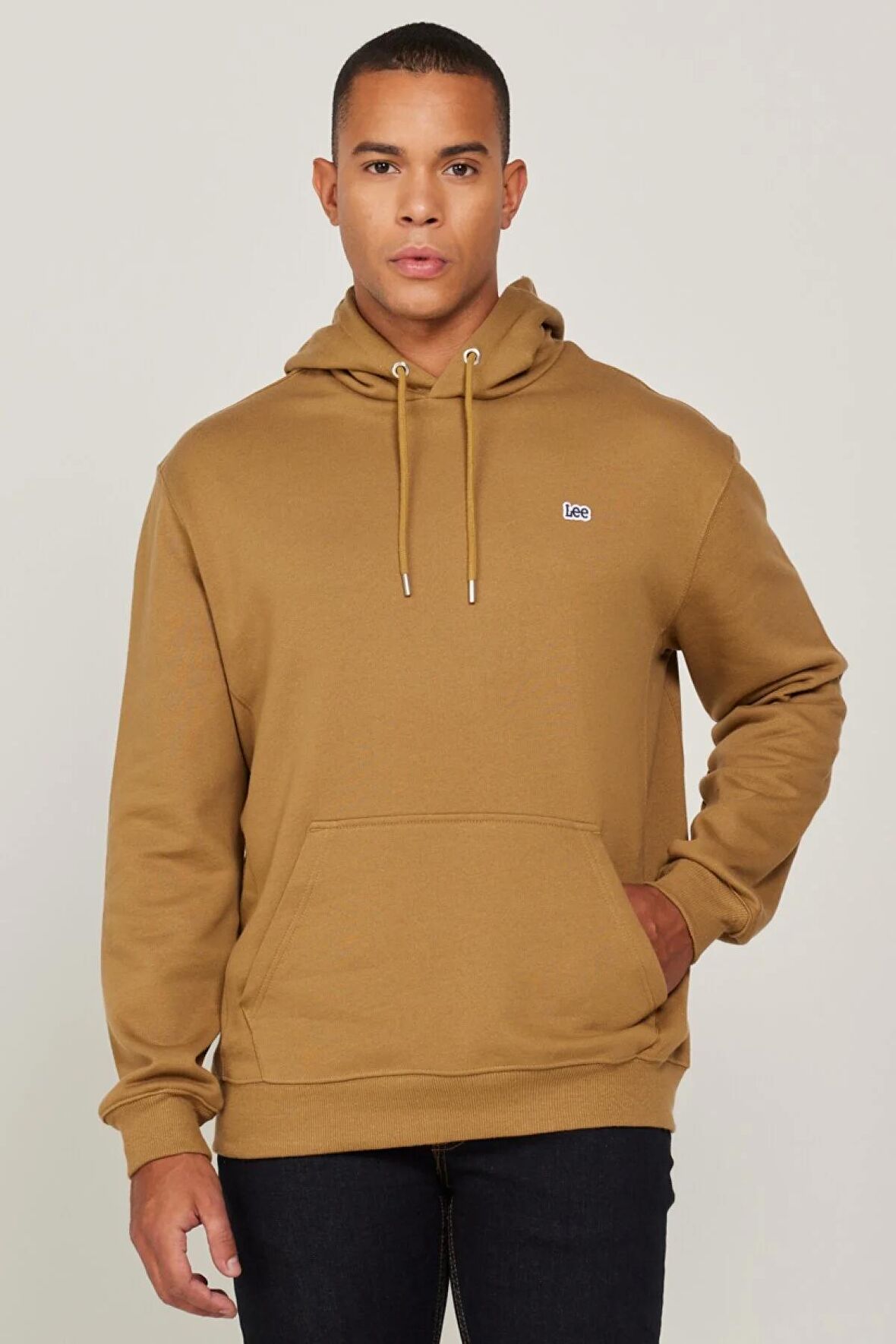 Lee Kapüşonlu Regular Fit Kahverengi Erkek Sweatshirt L80YRY84