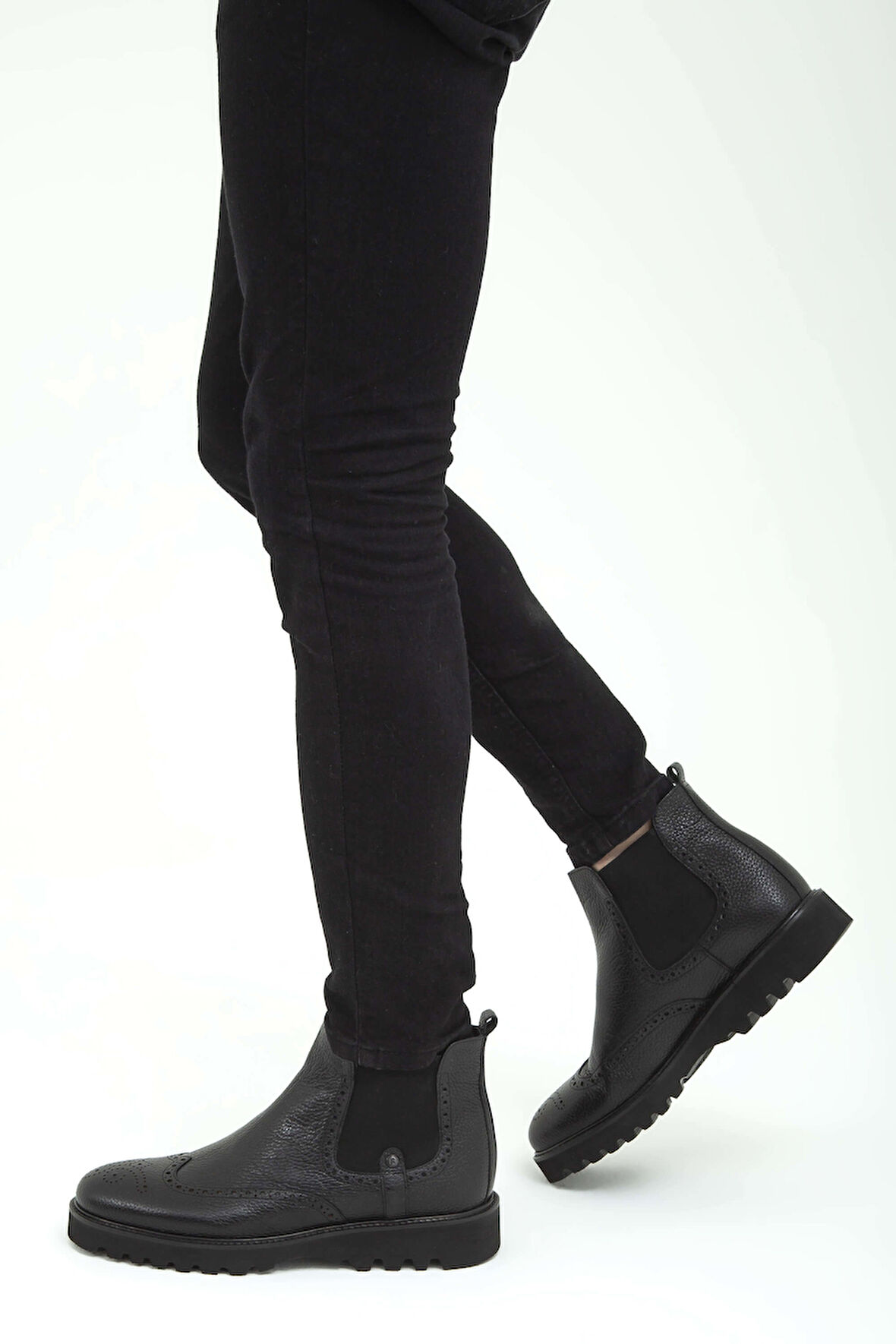 Tamer Tanca Erkek Hakiki Deri Siyah Klasik Bot 537 2365Y ERK BOT SK21-22 SYH BFL/SYH ALX