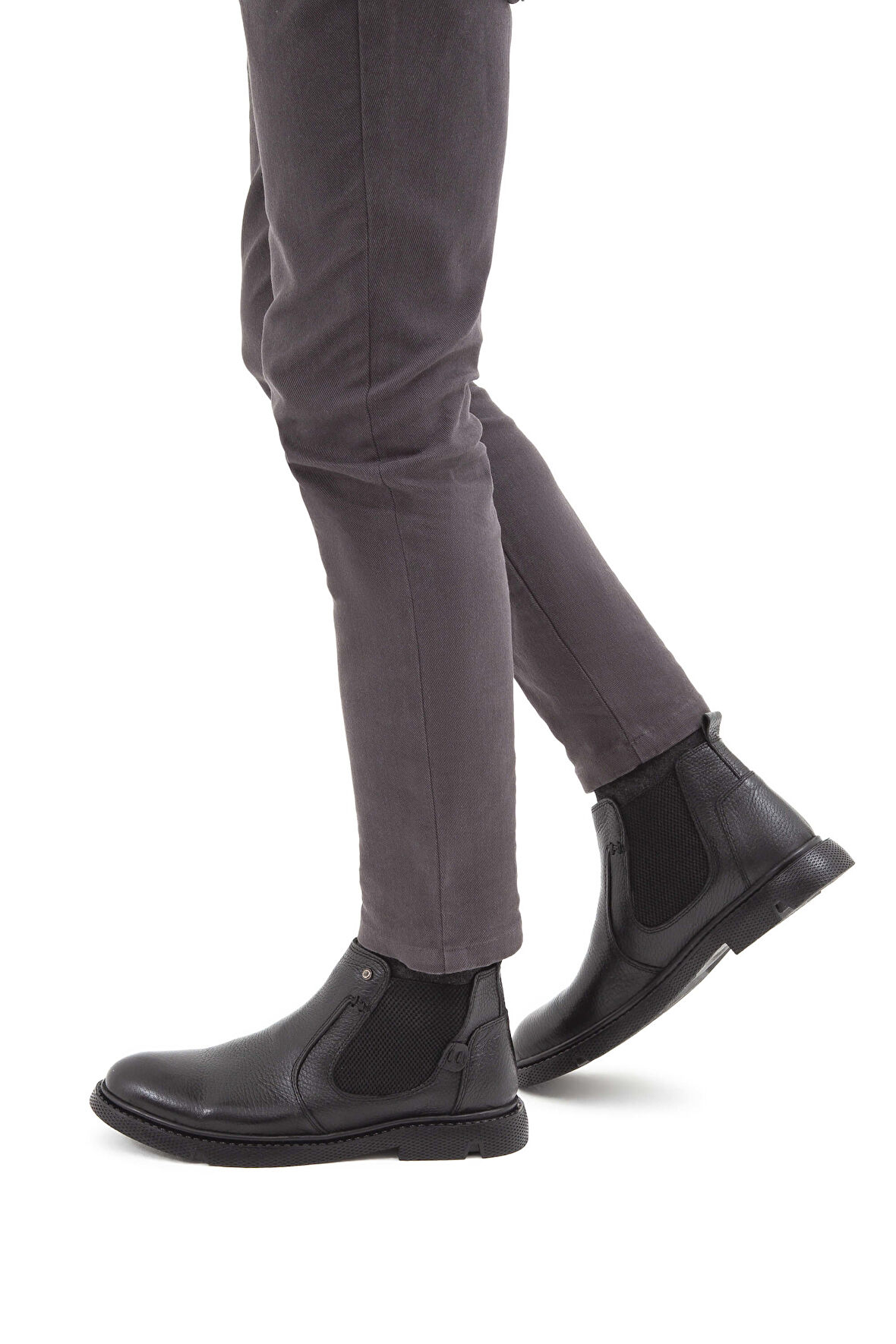 Tamer Tanca Erkek Hakiki Deri Siyah Klasik Bot 818 525 ERK BOT SK21-22 SIYAH