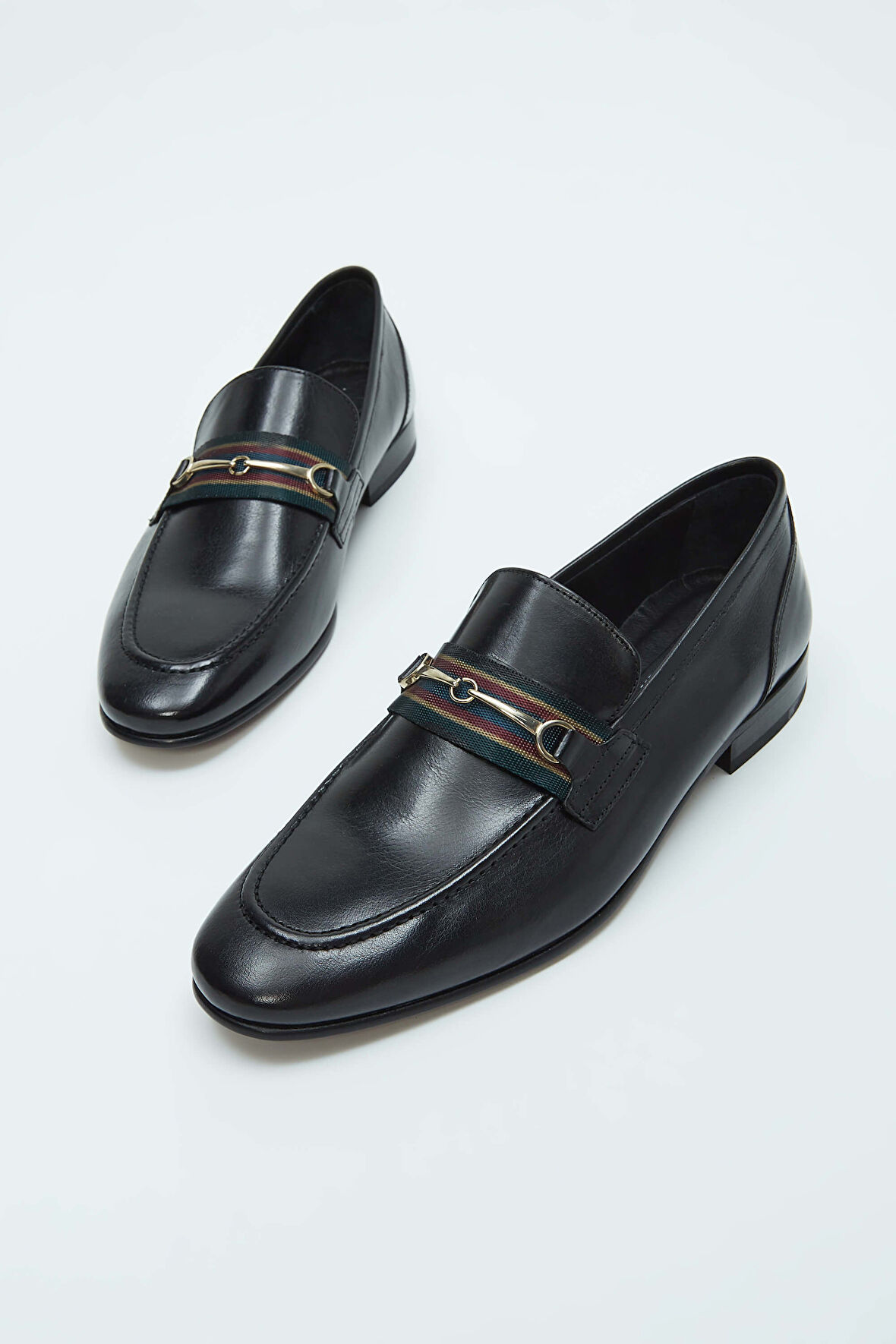 Tamer Tanca Erkek Hakiki Deri Siyah Bufalo Klasik Ayakkabı 537 3055 ERK AYK SK21-22 SIYAH BUFALO