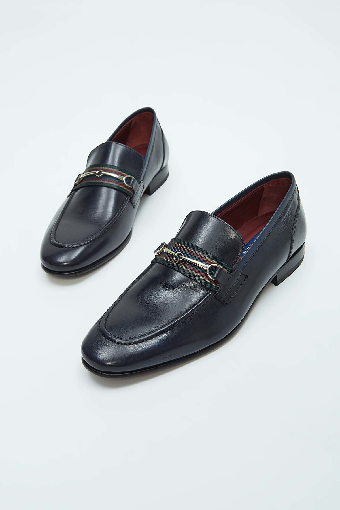 Tamer Tanca Erkek Hakiki Deri Lacivert Klasik Ayakkabı 537 3055 ERK AYK SK21-22 LACI BUFALO