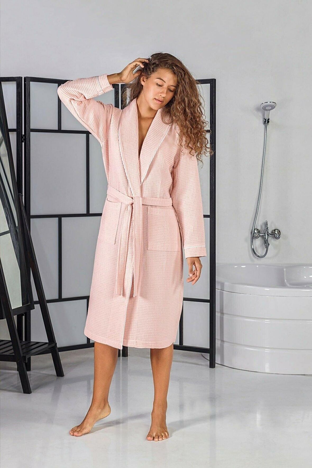 Unisex Soho Pike Bornoz (Pudra, L/XL)
