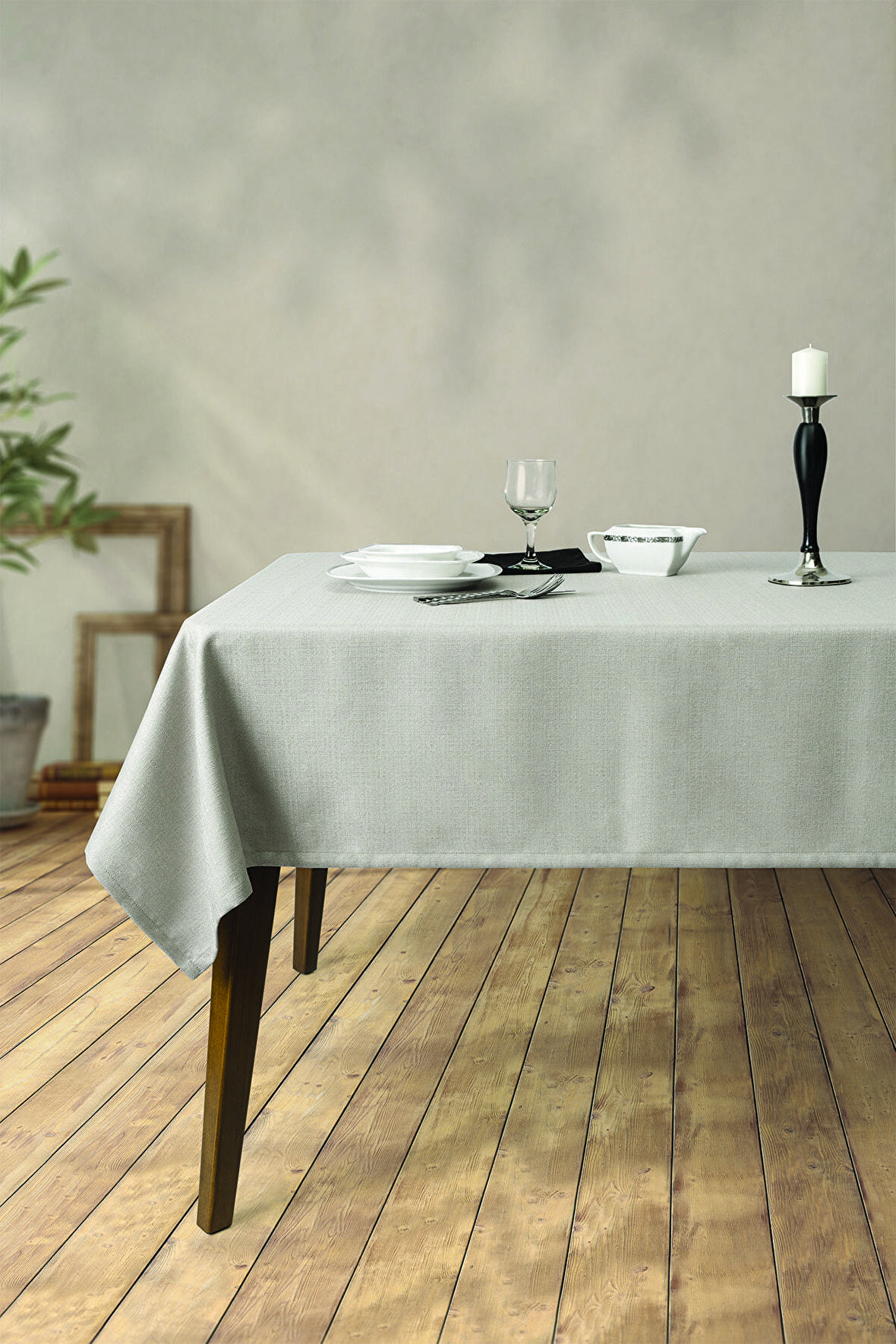 Grande Masa Örtüsü Gri 150x300