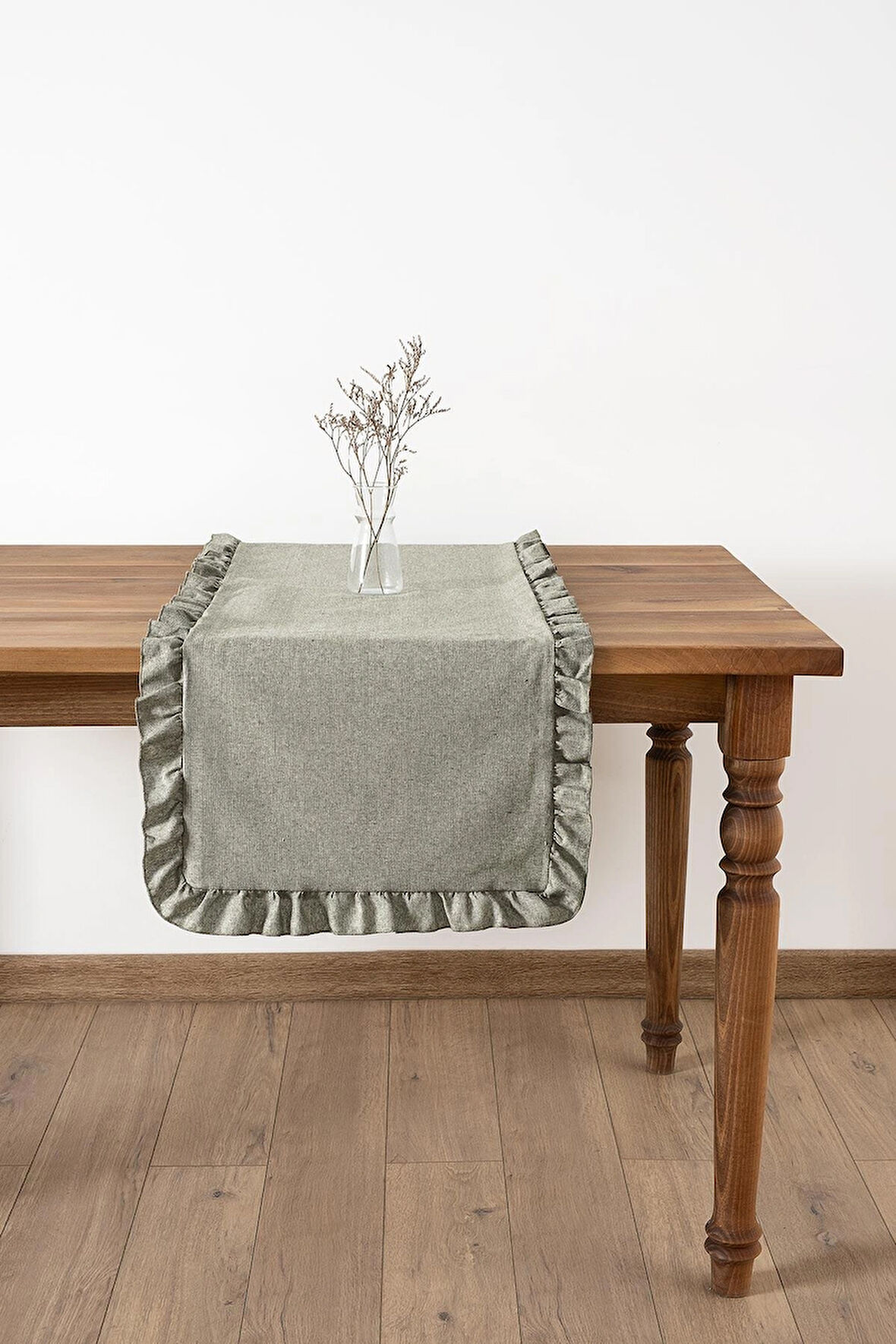 Selendi Fırfırlı Runner Yeşil