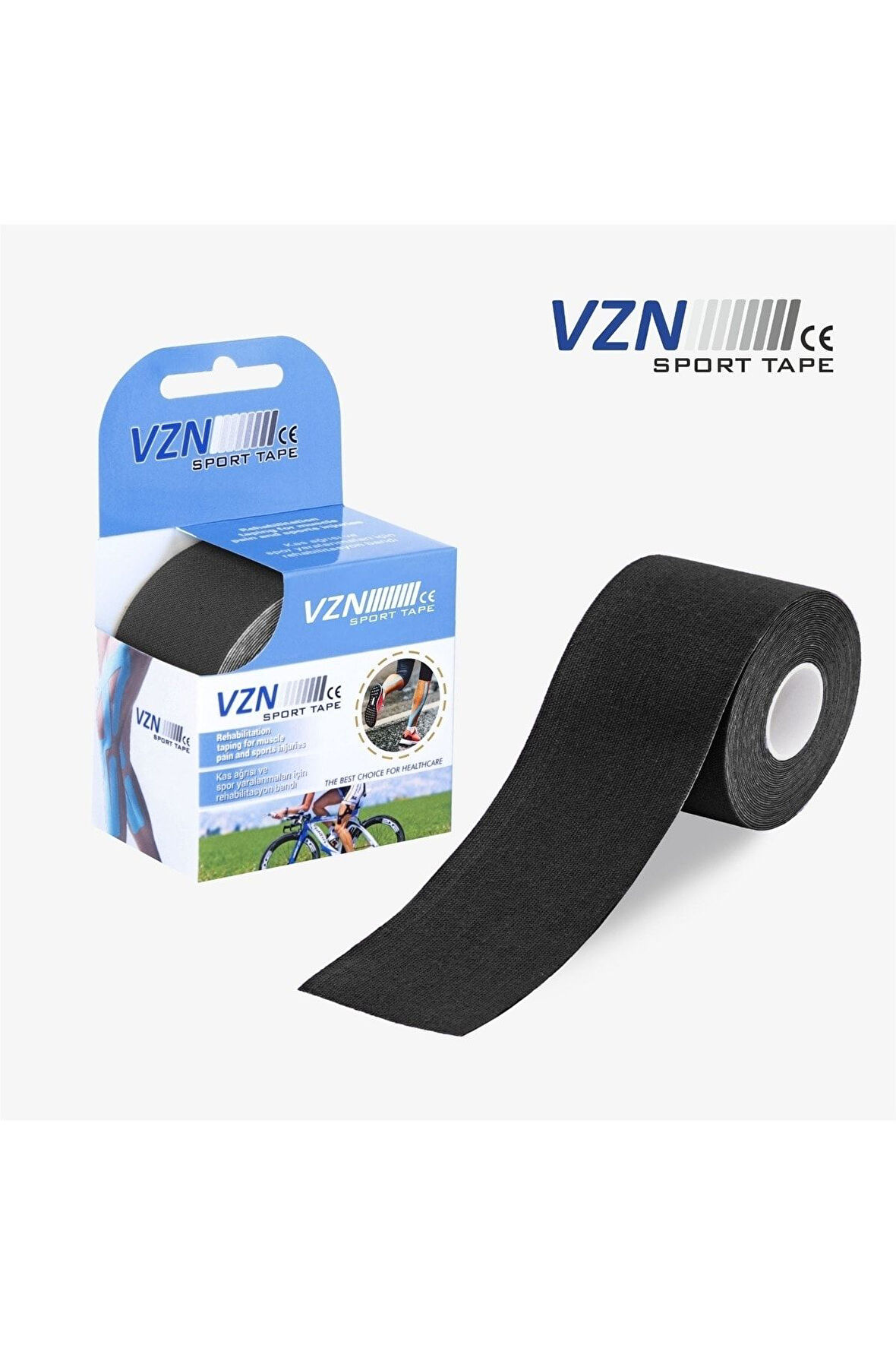 Medikalcim  Kinesio Sport Tape – Sporcu Ağrı Bandı 5m X 5cm Siyah 4 Adet