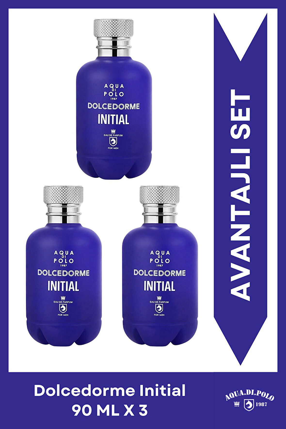 Dolcedorme Initial 90 ml 3'lü Erkek Parfüm Seti Stcc021148