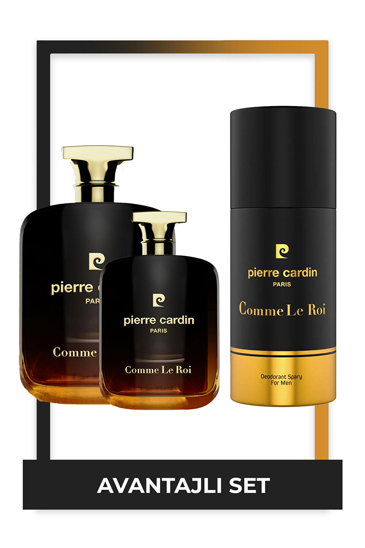 Pierre Cardin Comme Le Roi EDP 50 & 100 ml Erkek Parfüm ve 150 ml Deodorant Seti STCC021270