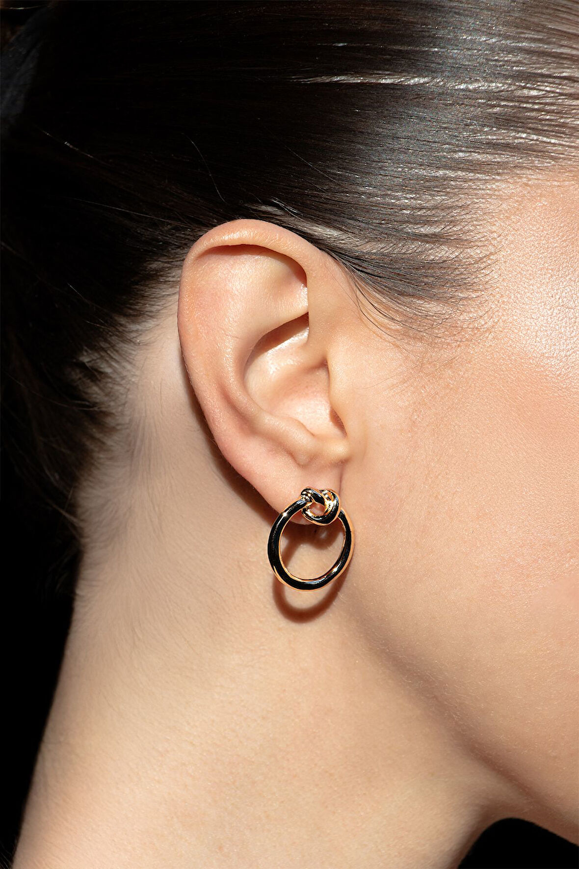 Kadın Gold Halka Küpe