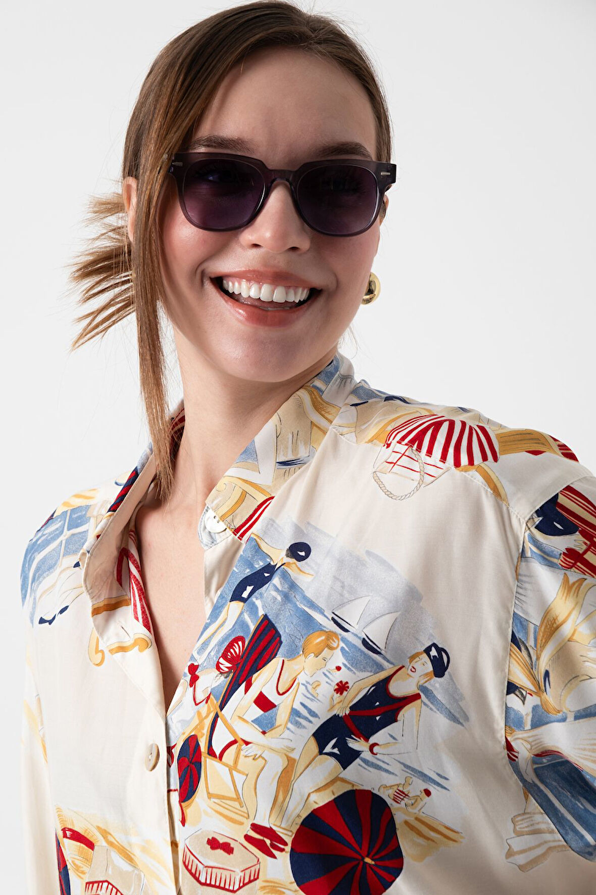 Aqua di Polo 1987 Kadın Füme Güneş Gözlüğü APSO001504