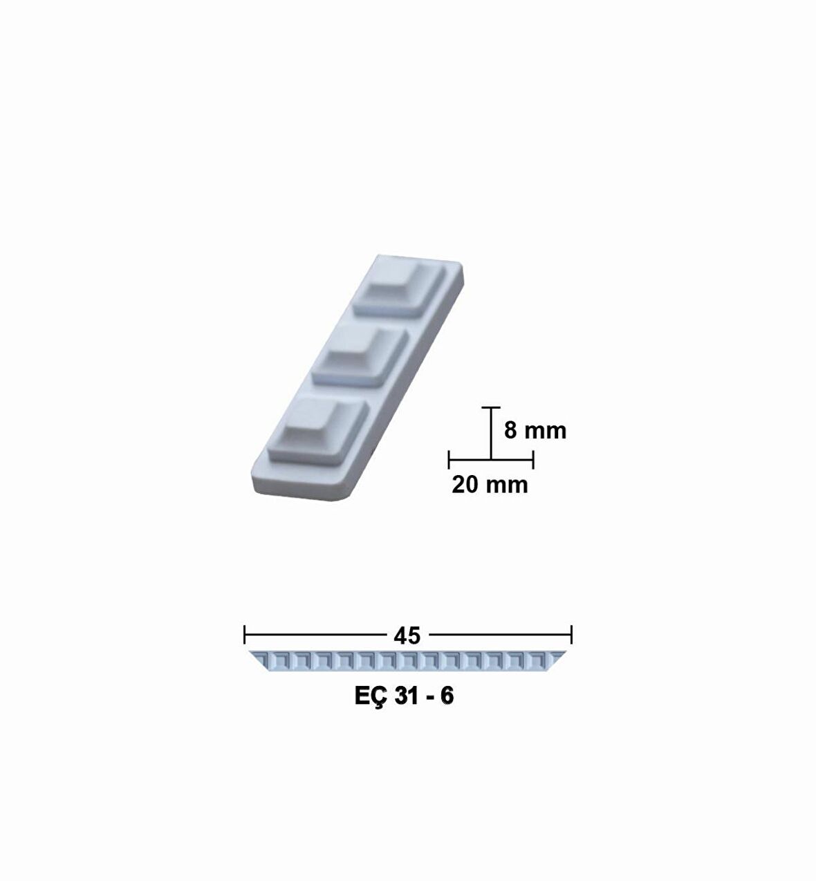 45 CM ESNEK MOBİLYA ÇITASI