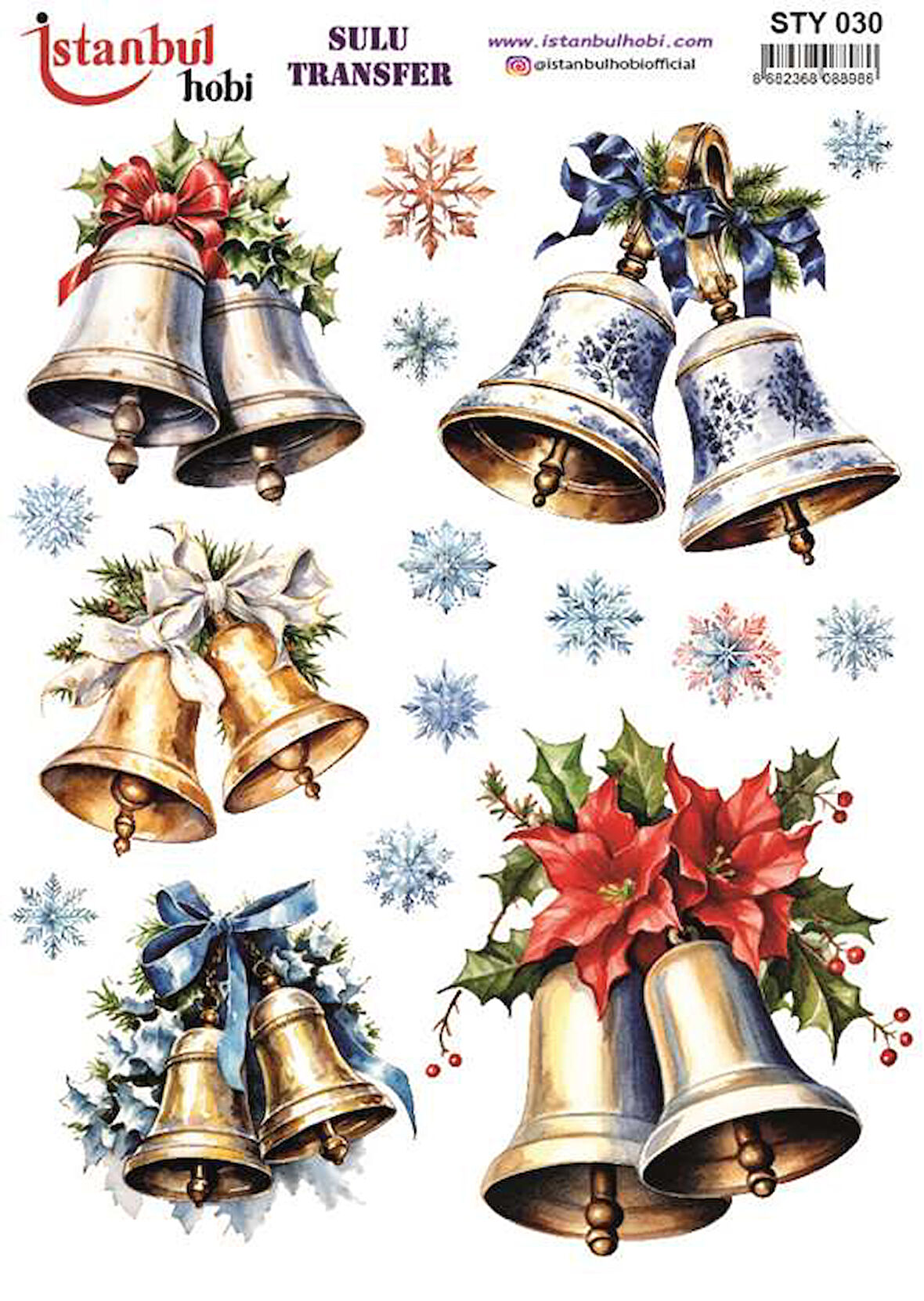 İstanbul Hobi Yılbaşı Temalı Sulu Transfer STY030 (25x35)