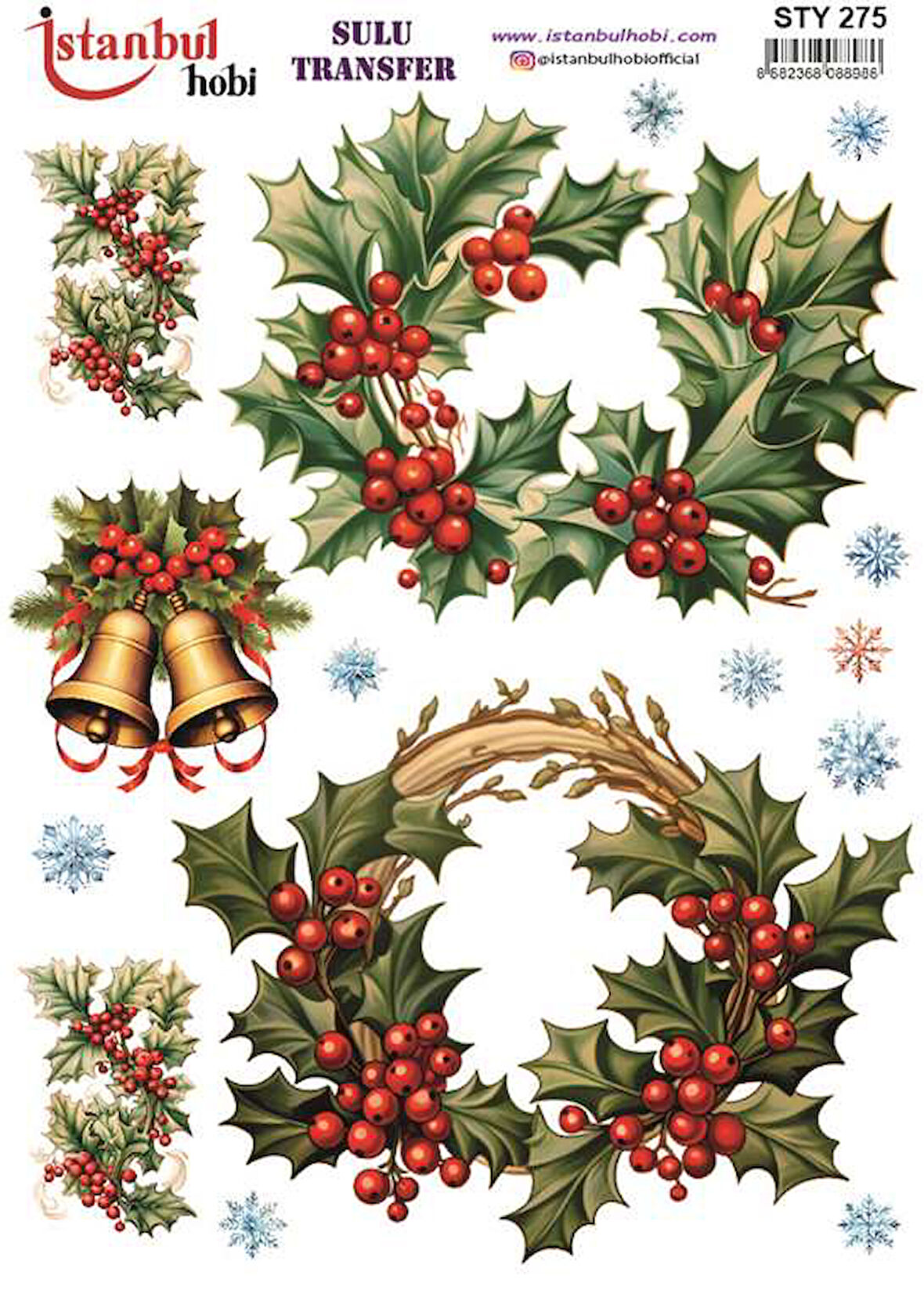 İstanbul Hobi Yılbaşı Temalı Sulu Transfer STY275 (25x35)