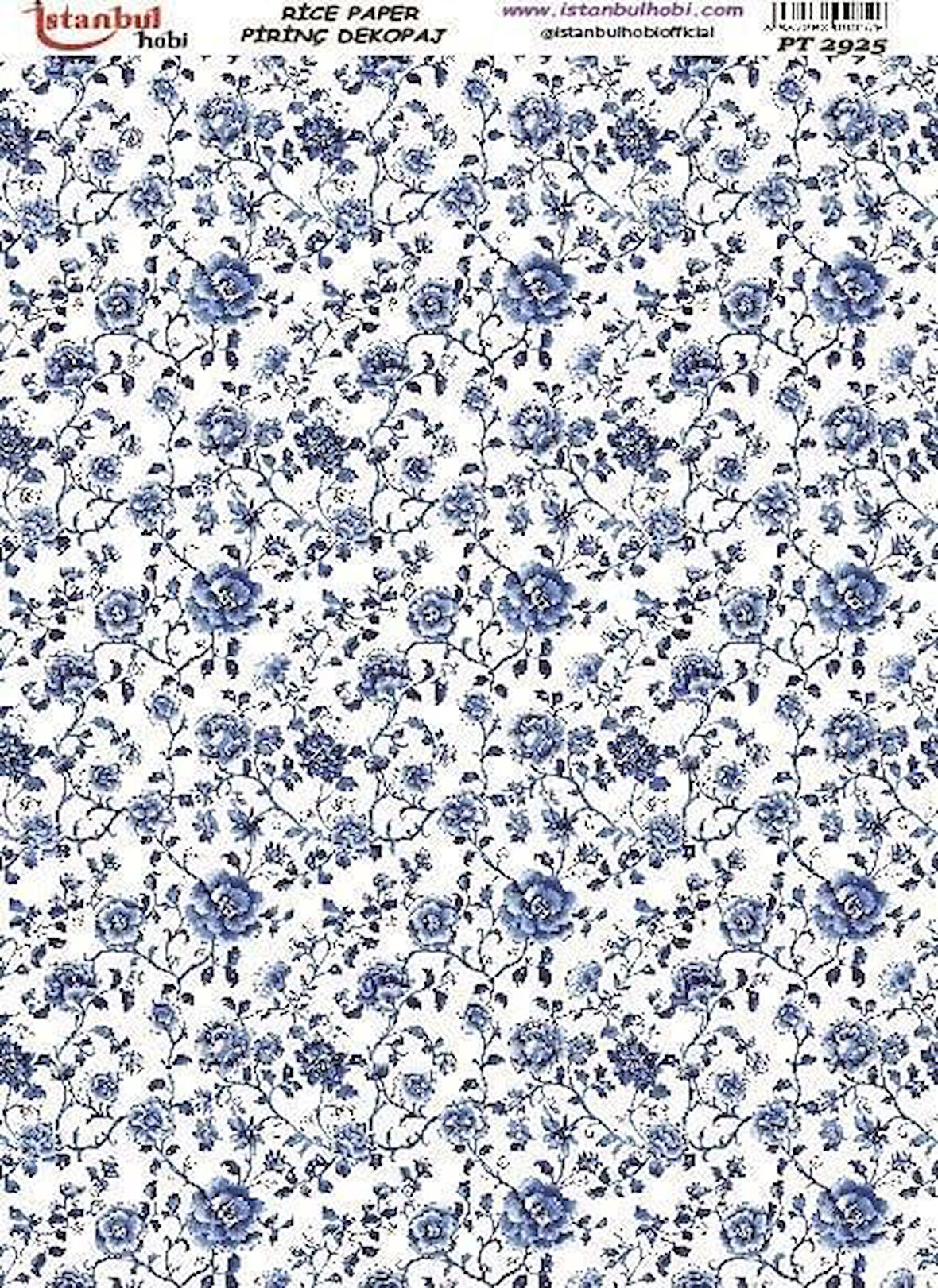 İstanbul Hobi Blue Blanc Pirinç Dekopaj pt2925