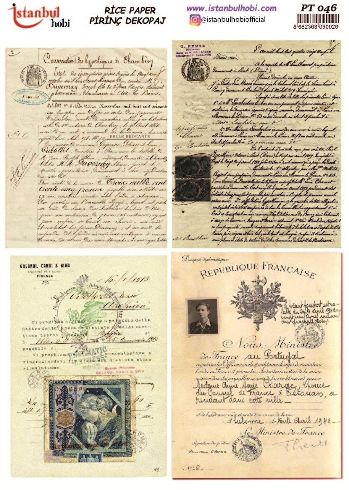 İstanbul Hobi Deniz Temalı Pirinç Dekopaj pt046