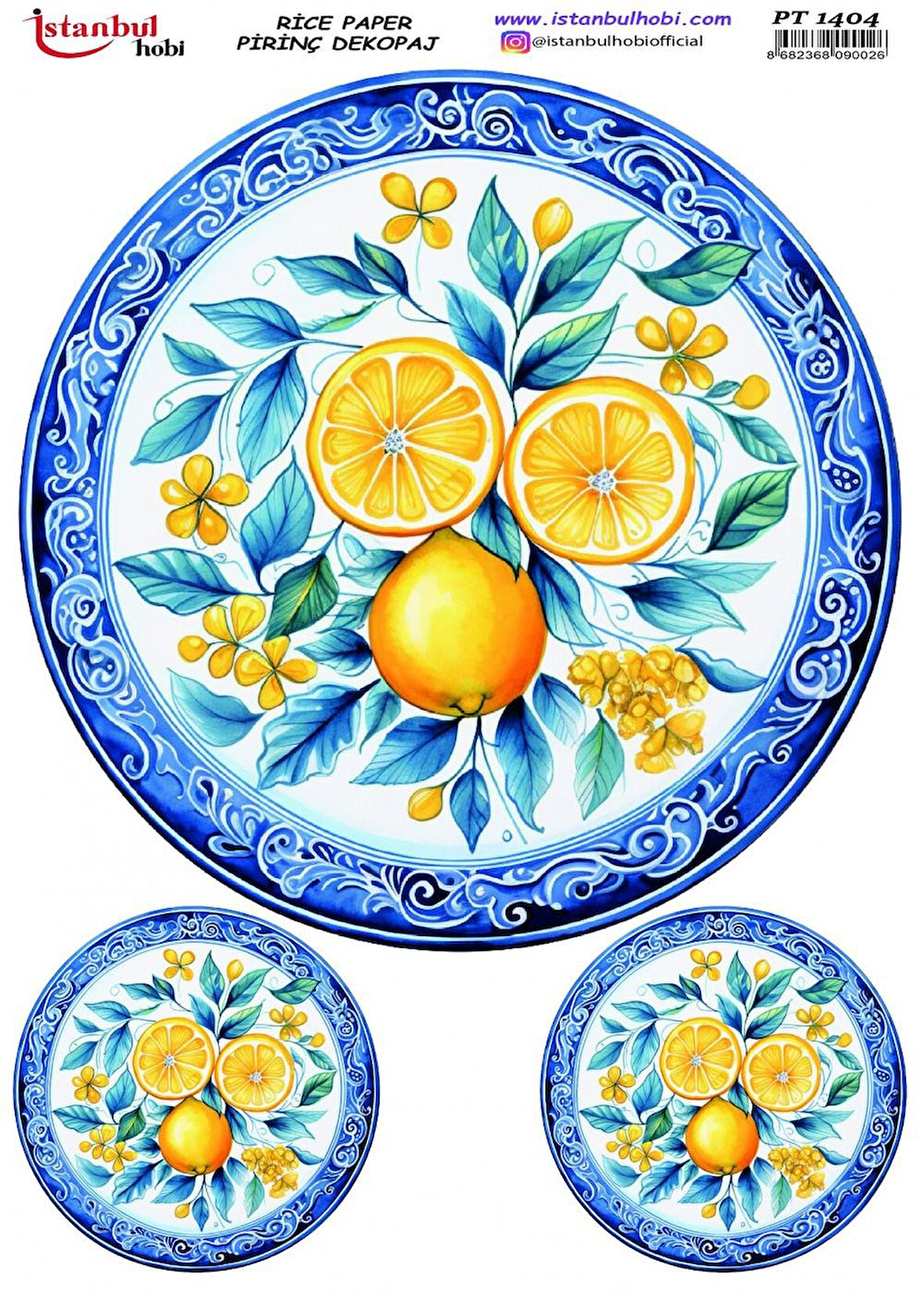 İstanbul Hobi Limon Desenli Pirinç Dekopaj pt1404