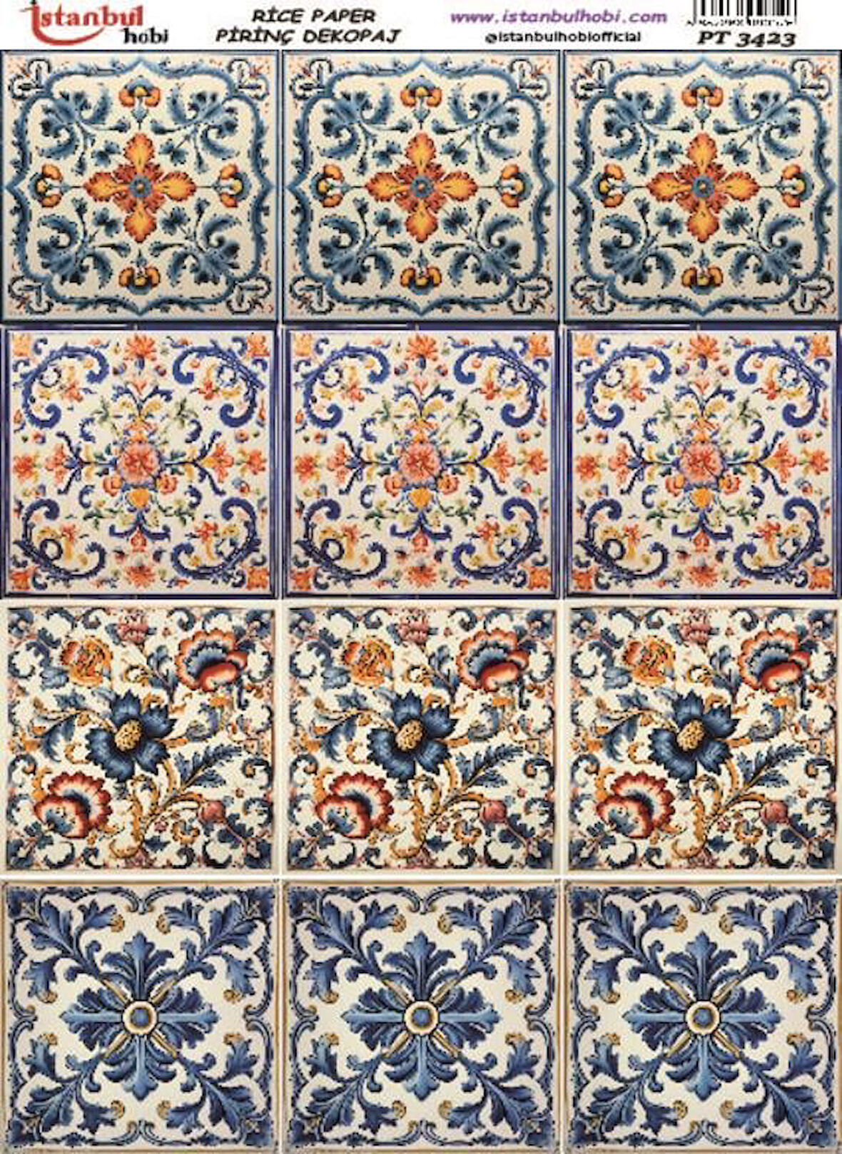 İstanbul Hobi Mozaik Desenli Pirinç Dekopaj pt3423