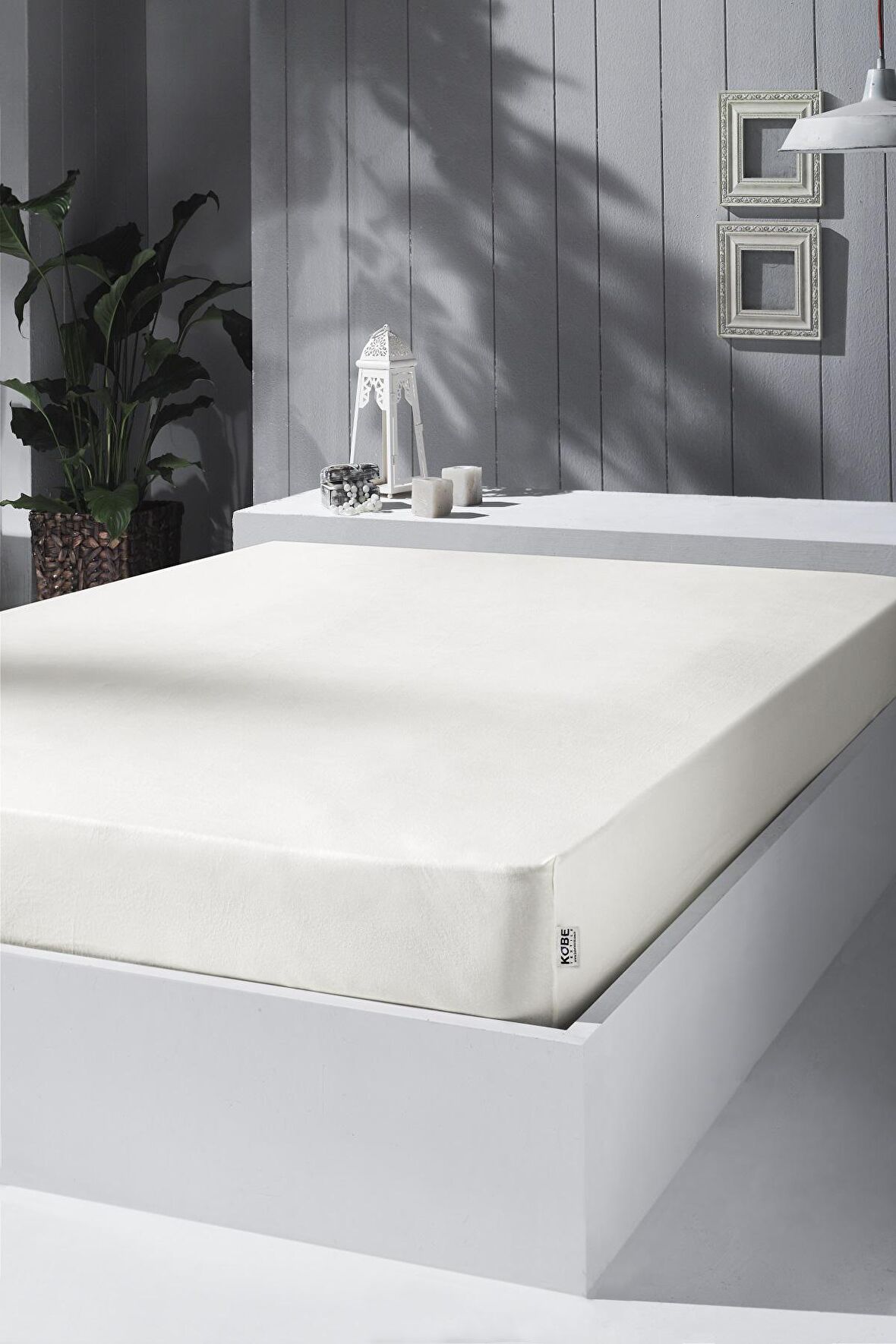 KOBEHOME ÖRME PENYE LASTİKLİ ÇARŞAF, ÇİFT KİŞİLİK , PAMUK-ELASTAN, 230 GR/M²