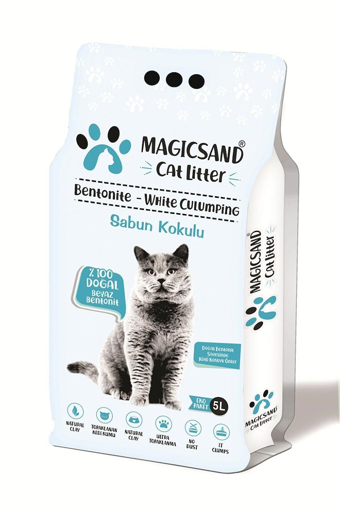 magicsand Cat Litter Marsilya Sabun Kokulu Kedi Kumu 5 Lt