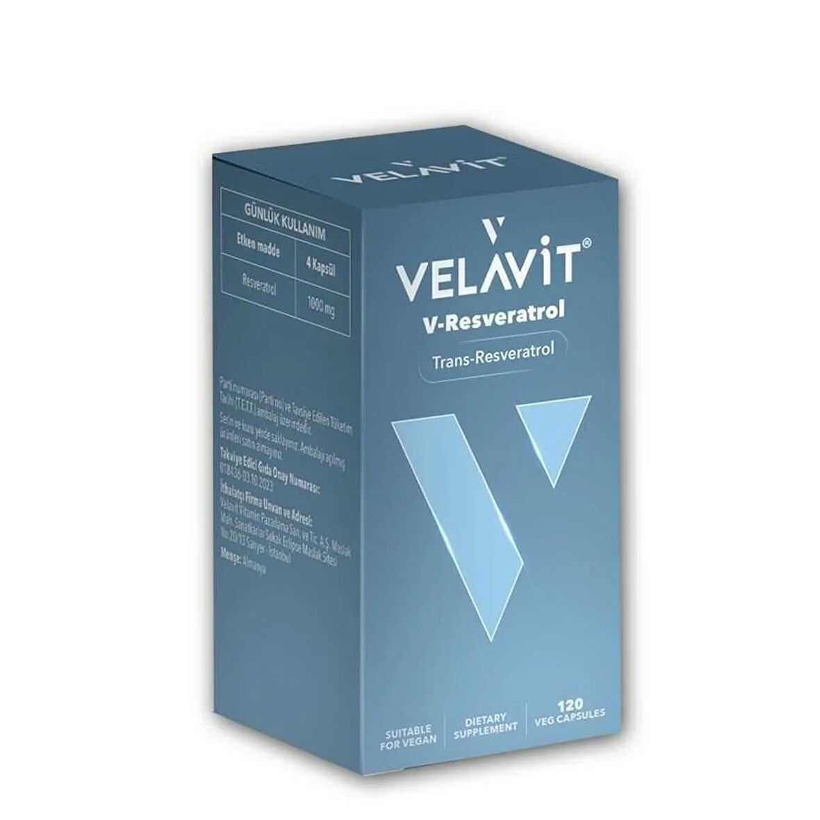 Velavit V-Resveratrol 120 Kapsül