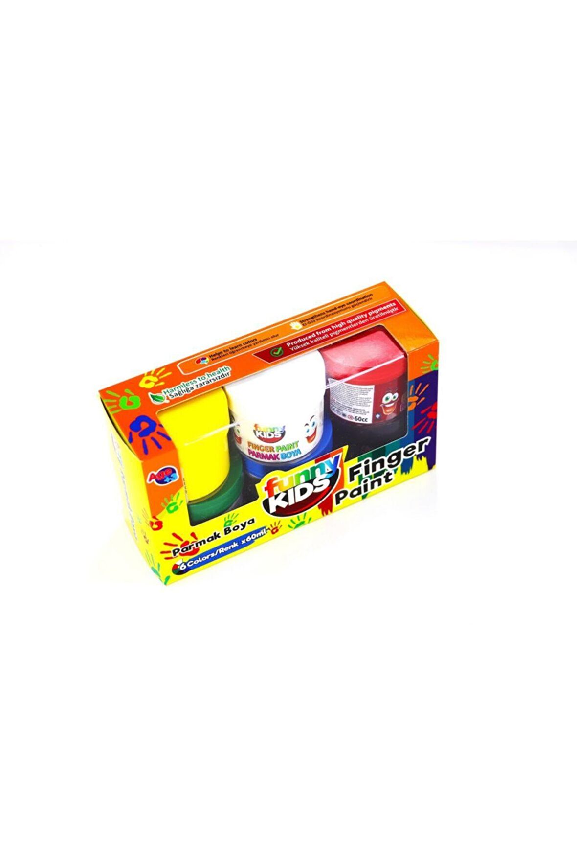 Güven Sanat Funny Kids Parmak Boya 6x60ml