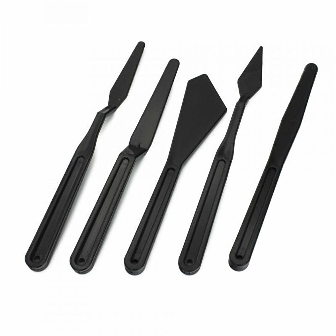 Rich Siyah Plastik Spatula 5 li Set (FRRICH-127)