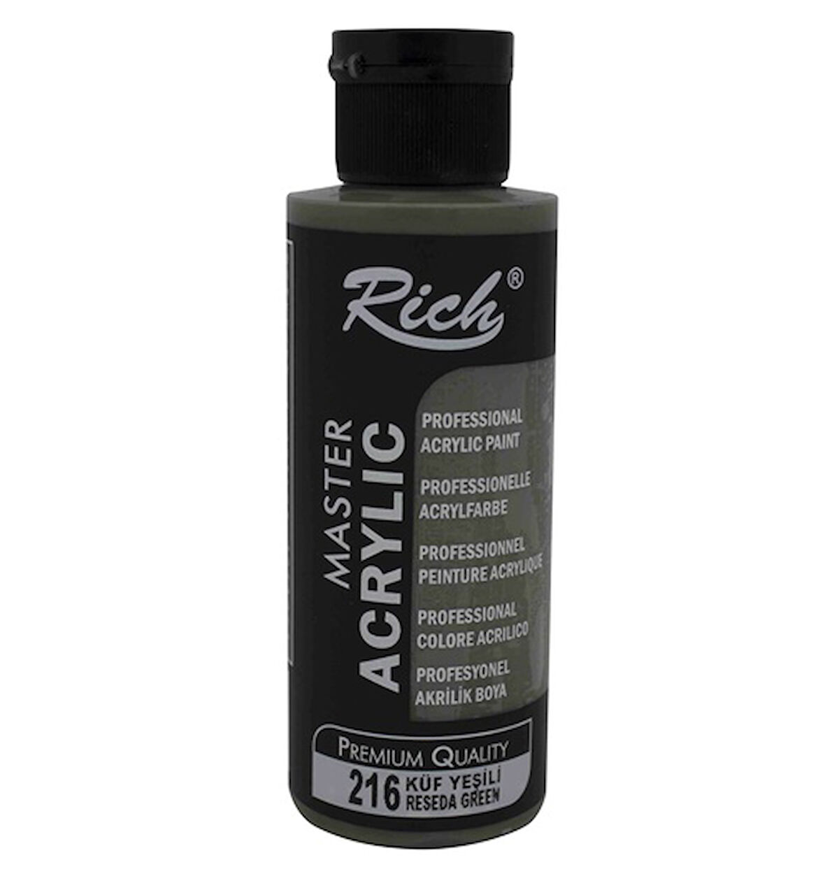 Rich Akrilik Boya 120 Ml Küf  Yeşili - 4 adet
