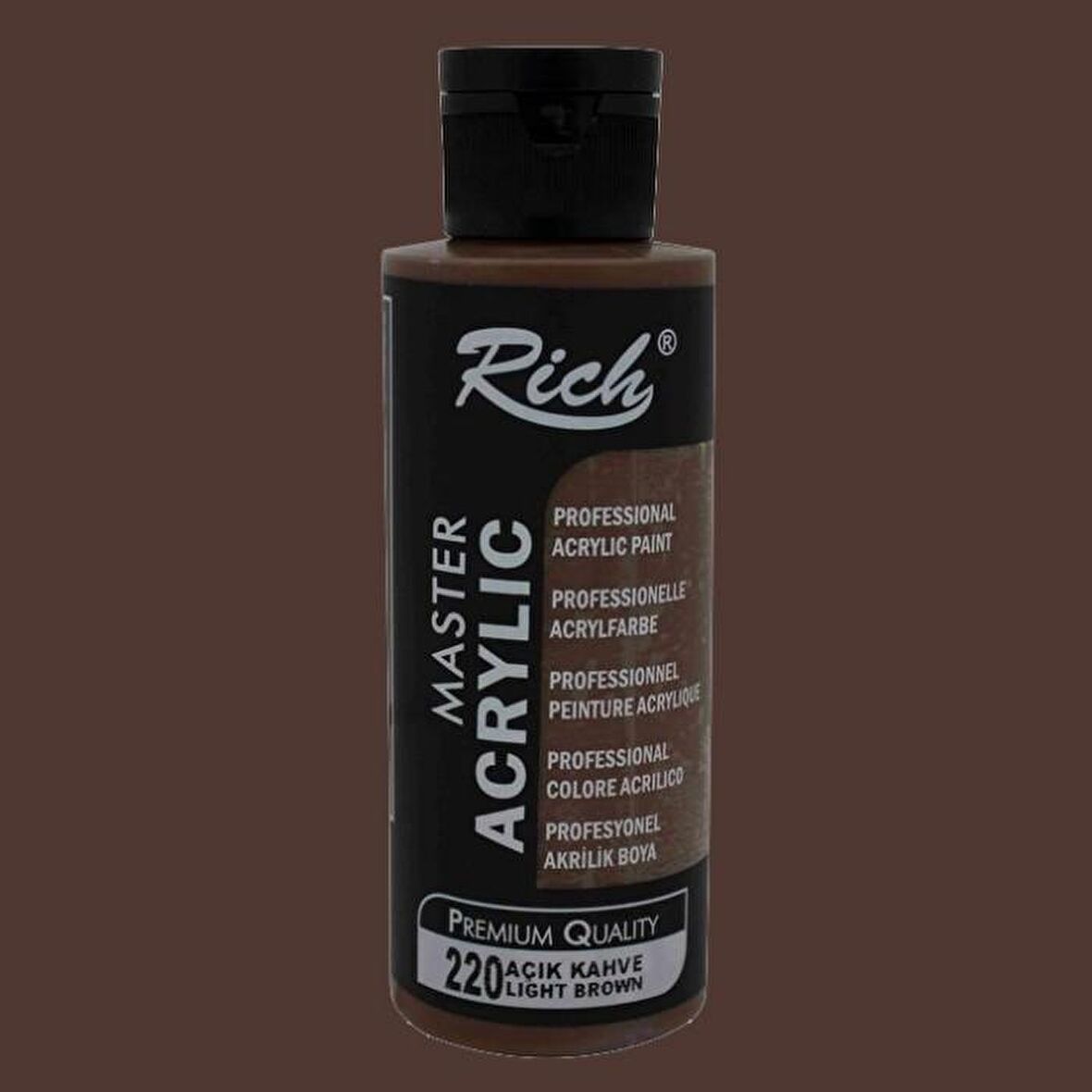 Rich Master Akrilik Boya 120ml 220 Açık Kahve