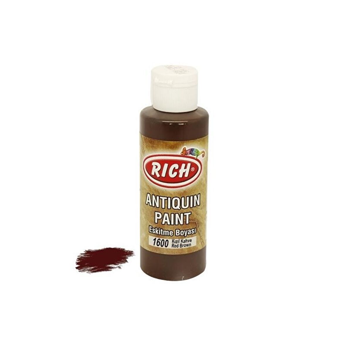 Rich Eskitme Boyası 120ml 1600 Kızıl Kahve