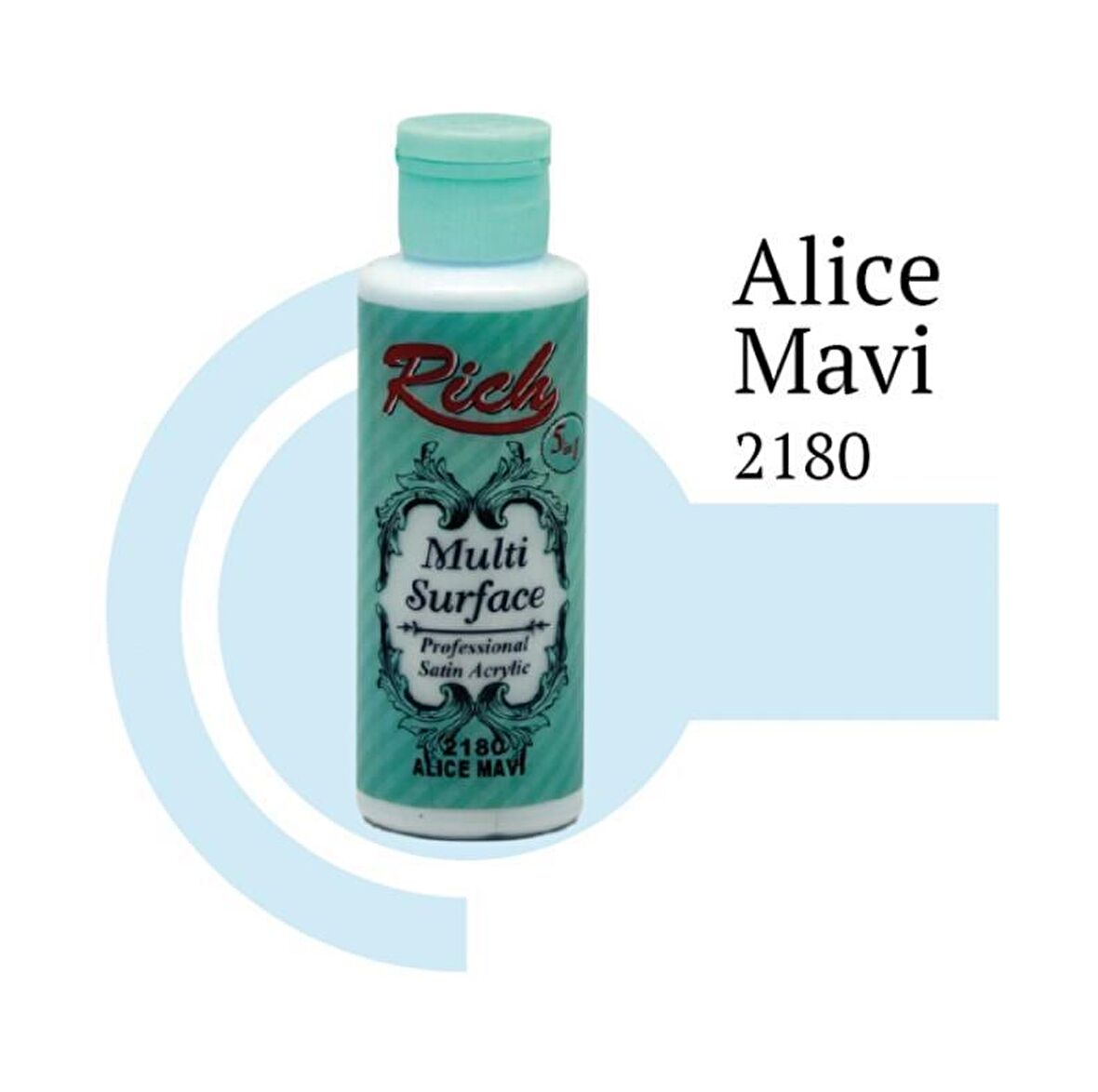 Rich Multi Surface Akrilik Boya 120ml 2180 Alıce Mavi