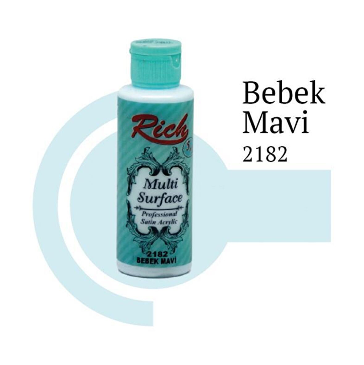 Rich Multi Surface Akrilik Boya 120ml 2182 Bebek Mavi