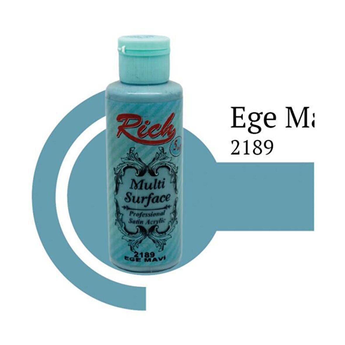 Rich Multi Surface Akrilik Boya 120ml 2189 Ege Mavi