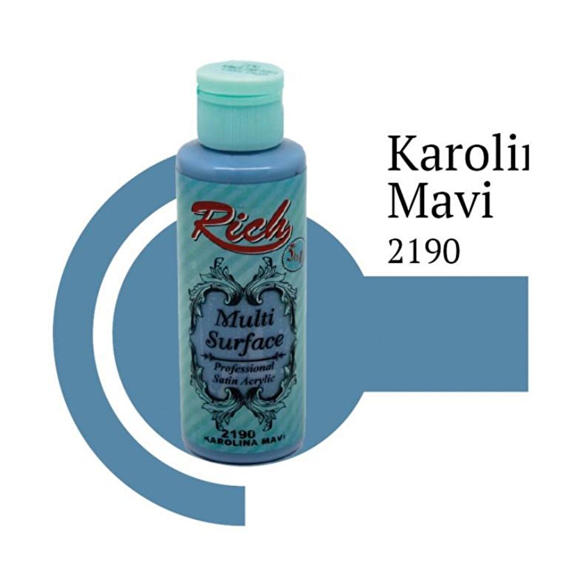 Rich Multi Surface Akrilik Boya 120ml 2192 Petrol Mavi