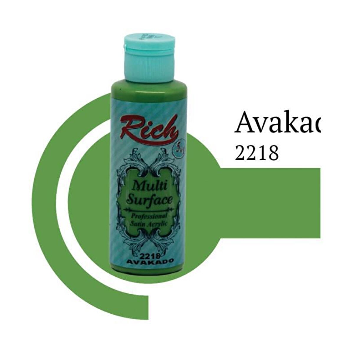 Rich Multi Surface Akrilik Boya 120ml 2218 Avakado