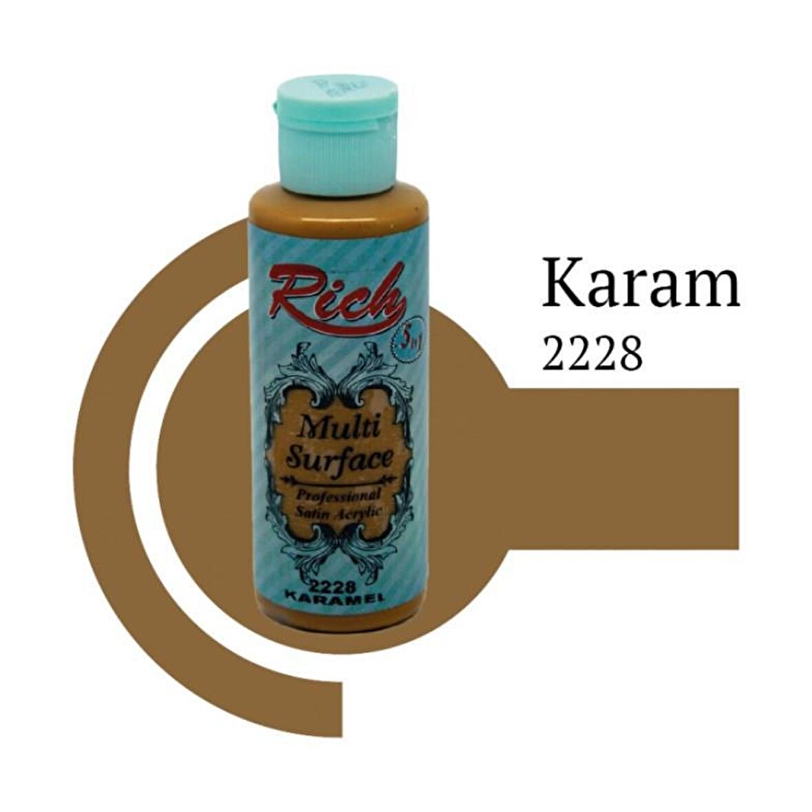 Rich Multi Surface Akrilik Boya 120ml 2228 Karamel