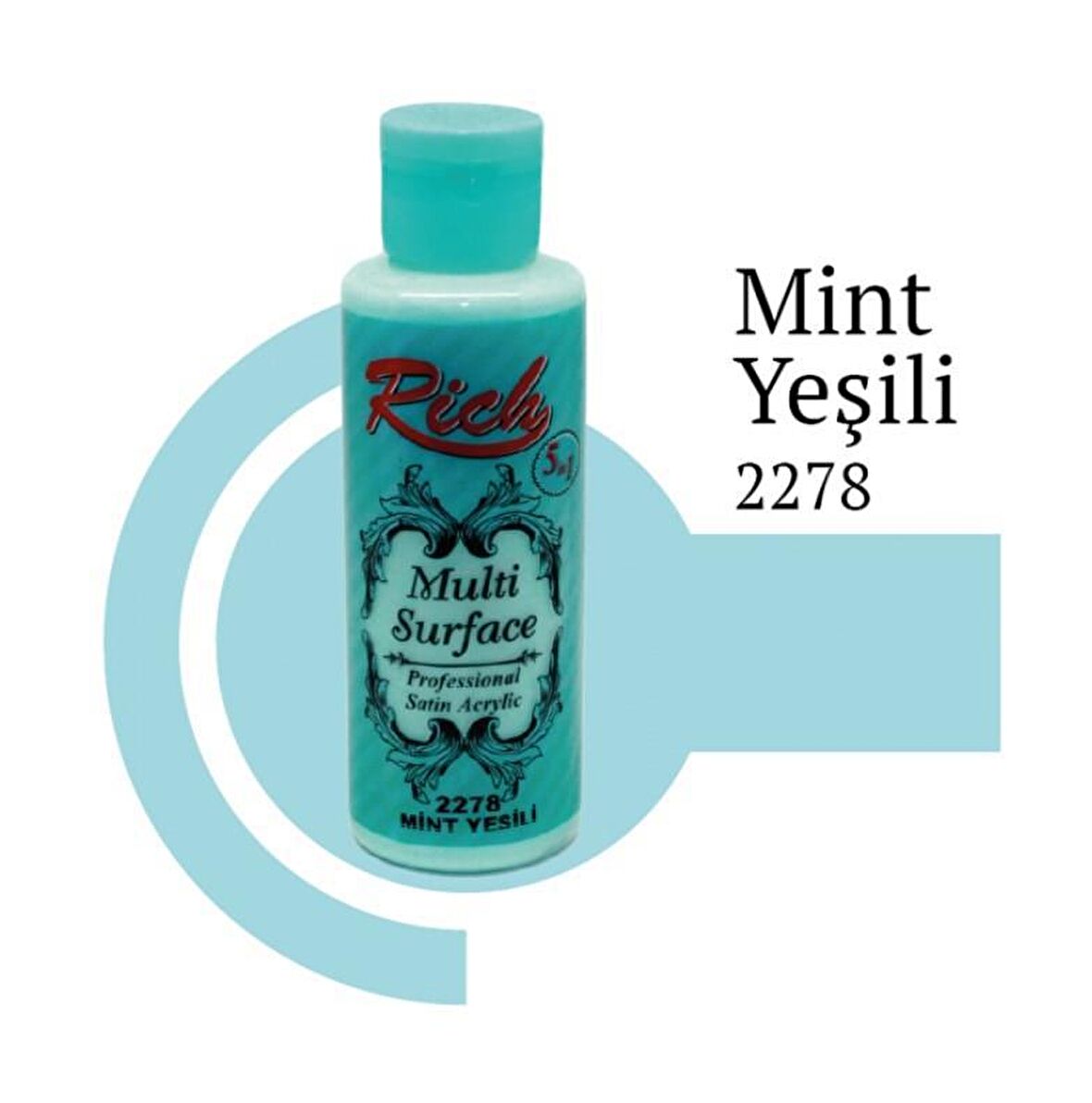 Rich Multi Surface Akrilik Boya 120ml 2278 Mint Yeşili