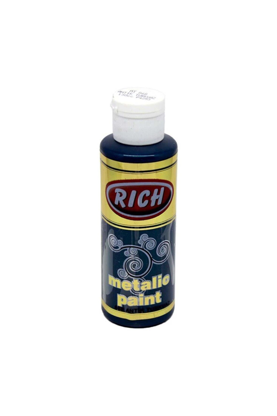 Rich Akrilik Boya Metalik 120 CC Antik Turkuaz 0868