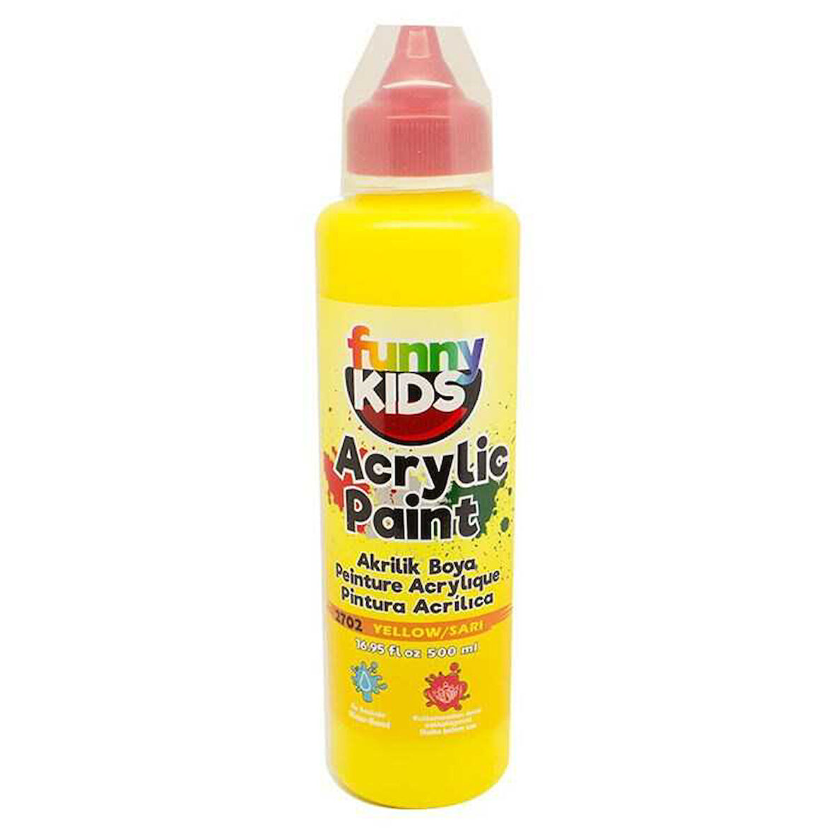 Rich Funny Kids 500ml Akrilik Boya Sarı