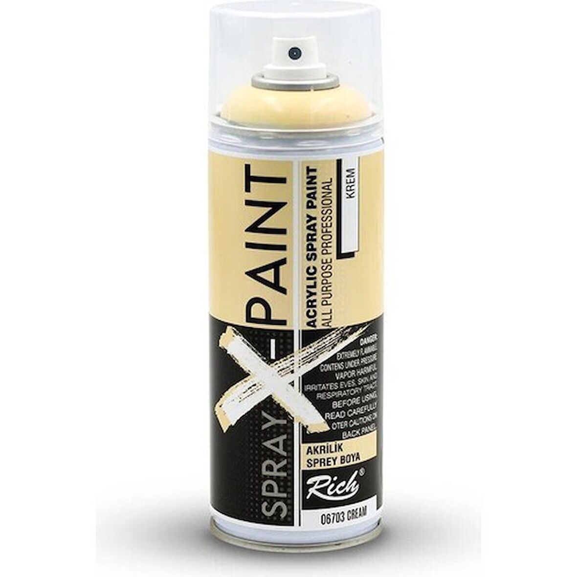 Spray X Paint Akrilik Sprey Boya 400 Ml. 6703 KREM