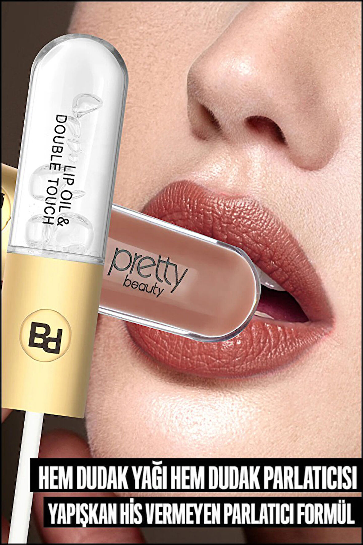 Pretty Beauty Çift Taraflı Mat Ruj & Lip Oil Pb-408A-03