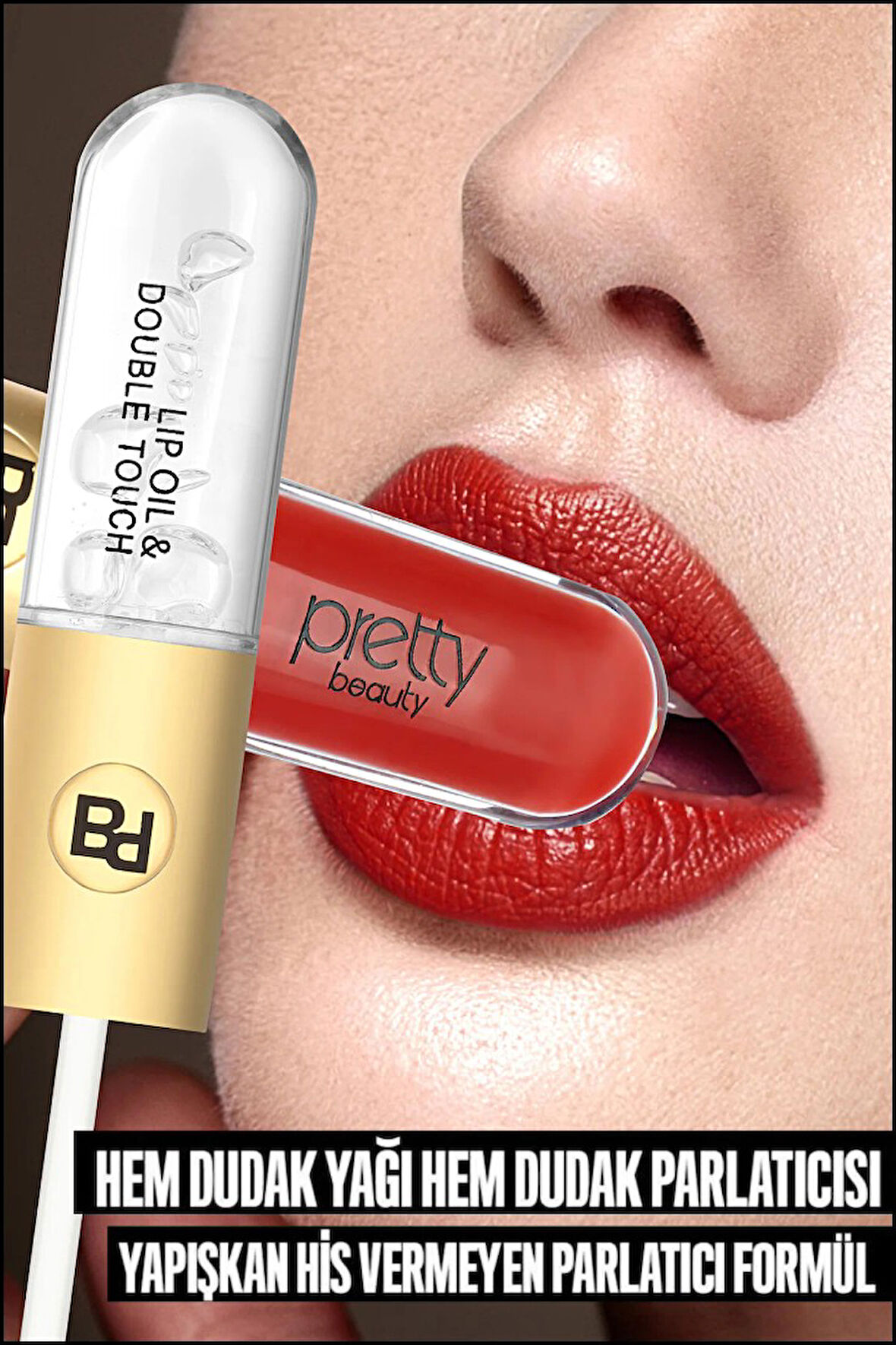 Pretty Beauty Çift Taraflı Mat Ruj & Lip Oil Pb-408A-05