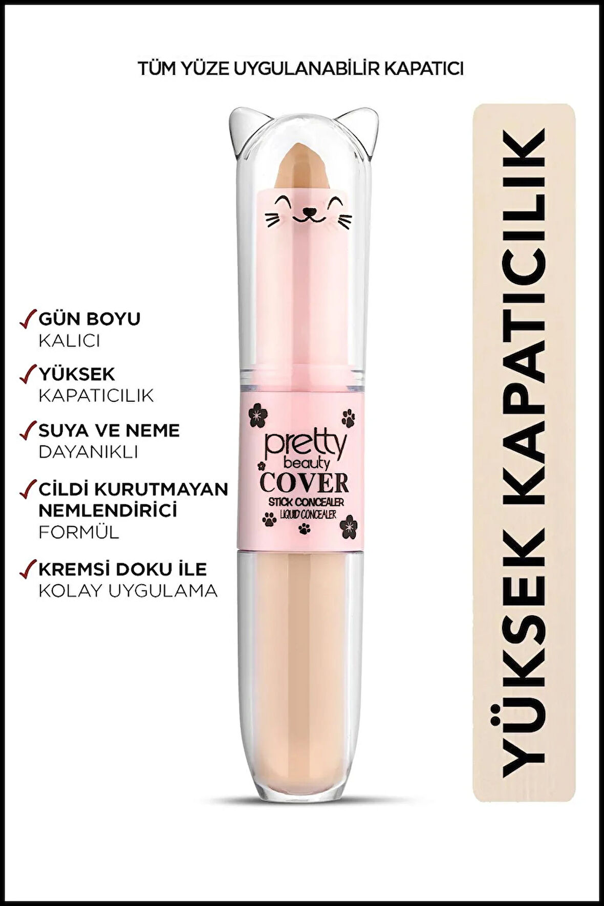 Pretty Beauty Cover Stıck Concealer & Lıquıd Concealer (No:02)