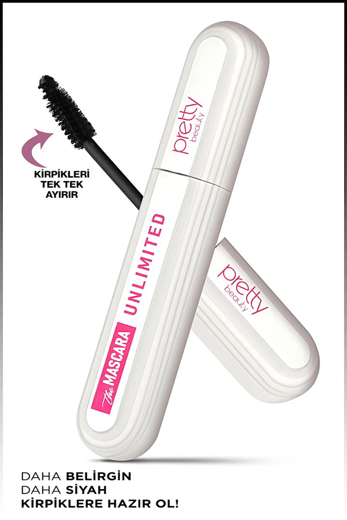 Pretty Beauty Unlimited Mascara: Belirgin ve Siyah Kirpikler PB-418