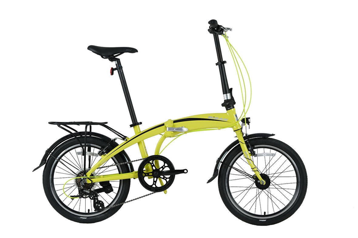 Bisan FX 3500 Altus 20 Jant Katlanır Bisiklet (Neon Sarı Siyah)