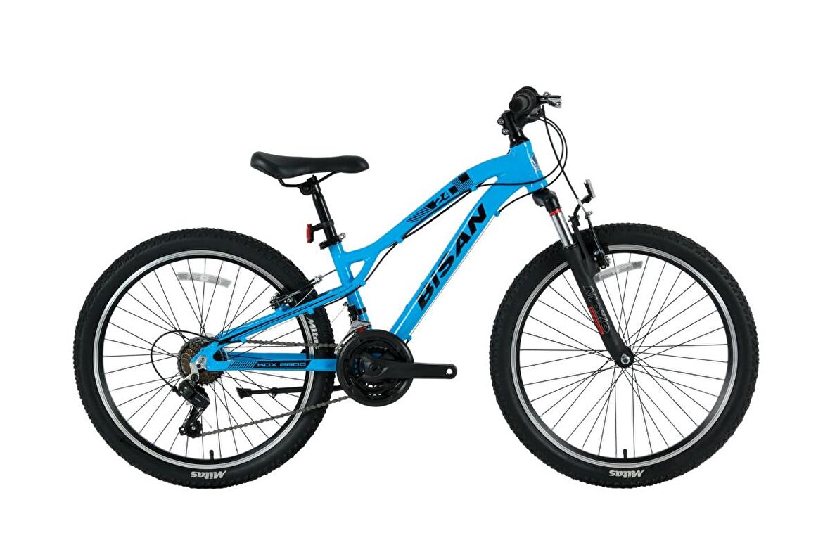 BİSAN KDX 2800 ERKEK DAĞ BİSİKLETİ 30CM MD 24 JANT 21 VİTES MAVİ SİYAH