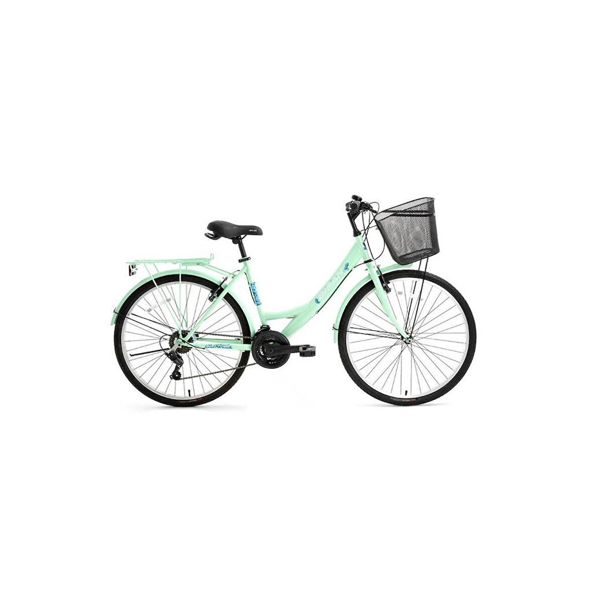 Bisan Lotus-24 Mint Yeşil Kadro:34Cm Vites:3x7 Teker: 24inc Etiket:Beyaz